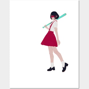 blind baseball girl Posters and Art